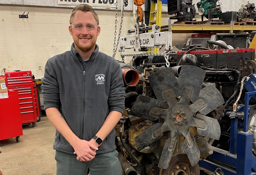 Matthew Harding, Lorain County JVS Commercial Truck Technology instructor 