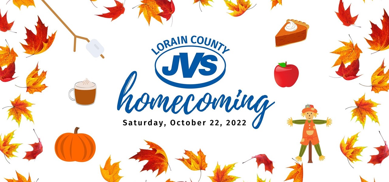 Lorain County JVS Homecoming Saturday, October 22, 2022 - Fall leaves, pumpkins and fall decorations